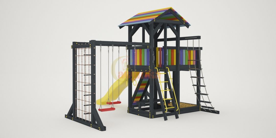 Детская площадка Савушка 3 BLACK